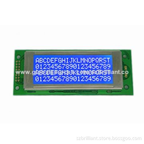 20 x 4 Lines Dot-matrix LCD Module, STN, Wide Temperature, SPLC780, Serial and Parallel Interface